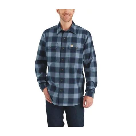 Carhartt Men S Hubbard Plaid Flannel Shirt