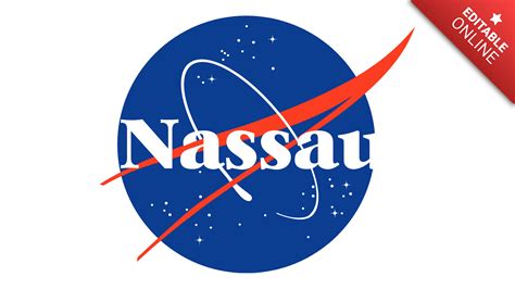 Nassau Nasa Logo Text Effect Generator