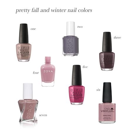 Fall and Winter Nail Colors - The Small Things Blog