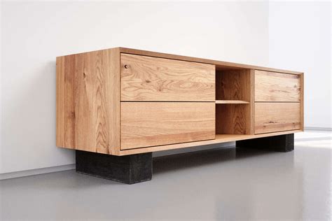 Eiche Massivholz Sideboard Nach Ma Wohnsektion