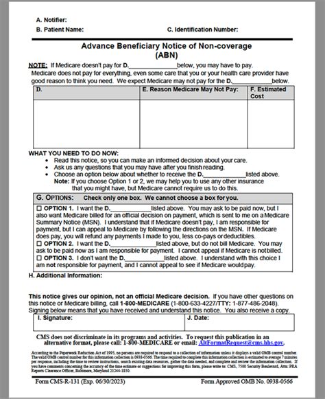 What Is A Medicare Advance Beneficiary Notice