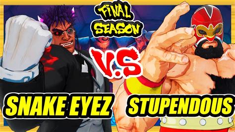 Sfv Ce Snake Eyez Kage Vs Stupendous Zangief Ranked Set