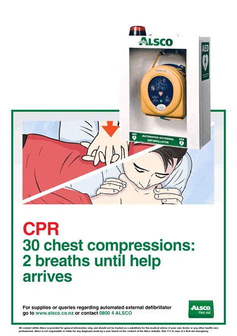 Defibrillator Posters Alsco New Zealand