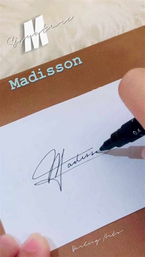 Letter M Signature/ How to write letter M signature/ M Signature Ideas for Madisson #signature # ...