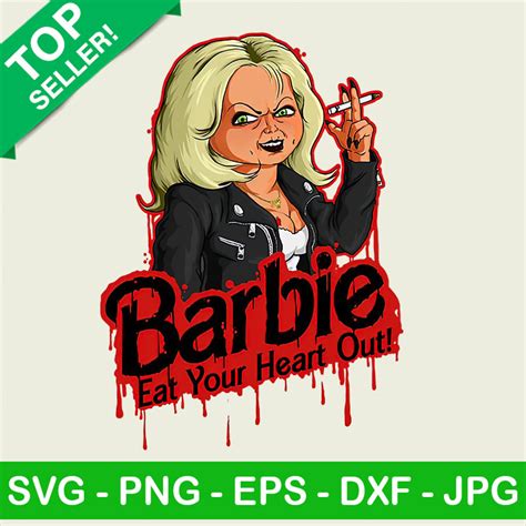 Barbie horror Sublimation transfer PNG, Barbie eat your heart out PNG, Horror barbie Heat ...