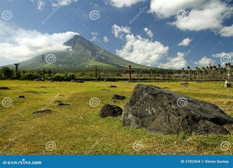 mt mayon volcano philippines stock images  megapixl