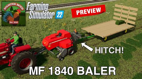 New Mod Preview Massey Ferguson MF1840 Small Square Baler YouTube