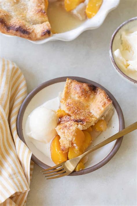 Canned Peach Pie Recipe Sugar And Charm