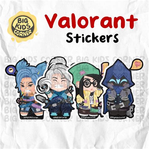 Valorant Stickers - Waterproof Stickers | Big Kids Corner | Shopee ...