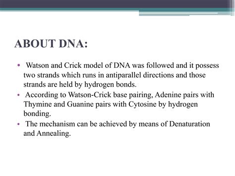 Nucleic Acid Hybridization Ppt