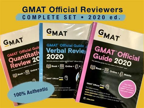 GMAT Official Guide 2020 GMAT Reviewer Complete Set Bundle Books