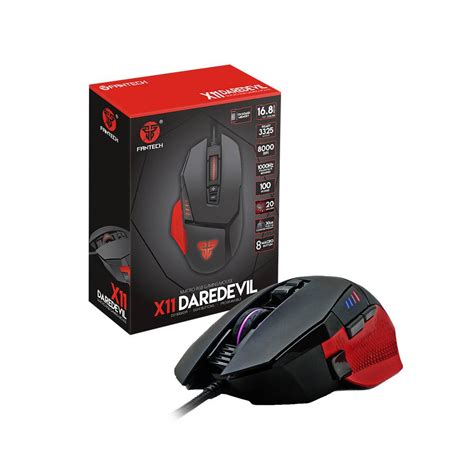 Fantech X11 DAREDEVIL 8000 DPI RGB Macro Programmable Wired Gaming Mouse