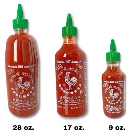 Sriracha Hot Chili Sauce Bundle 28oz