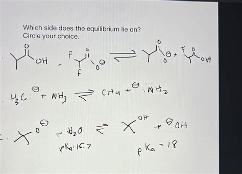 Solved Which Side Does The Equilibrium Lie On Circle Your Chegg