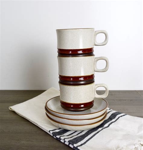 Vintage Denby Cups and Saucers...small Coffee - Etsy