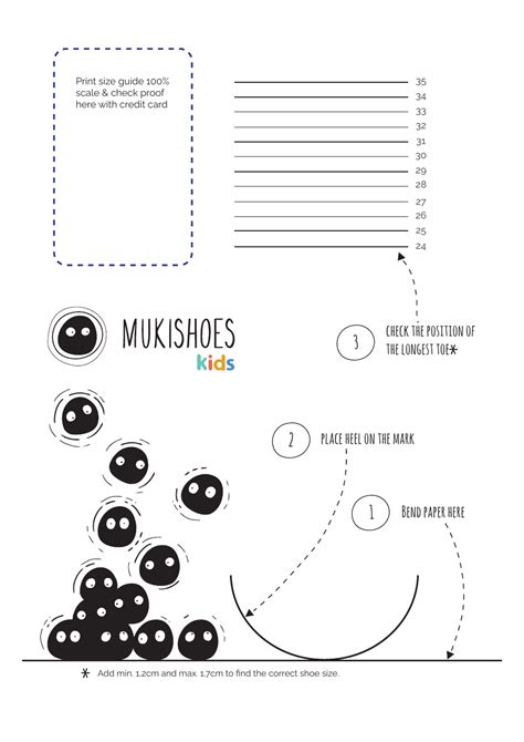 Children's Foot Size Measurement Chart - Mukishoes Kids Download ...