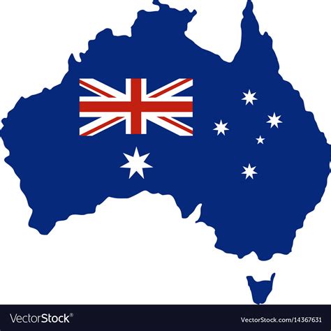 Australia Icon Isolated Royalty Free Vector Image