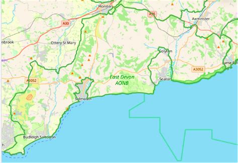 aonb location maps sid valley biodiversity group