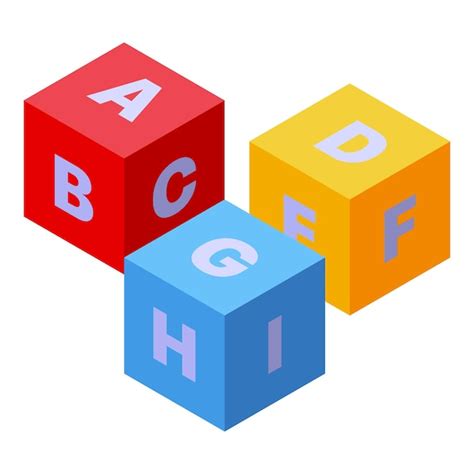 page  stacked letter cubes vectors illustrations