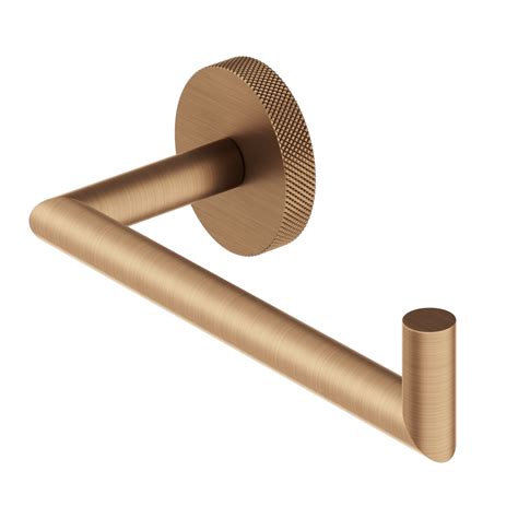 Abacus Iso Pro Brushed Bronze Wall Mounted Open Toilet Roll Holder Acge 448 2802