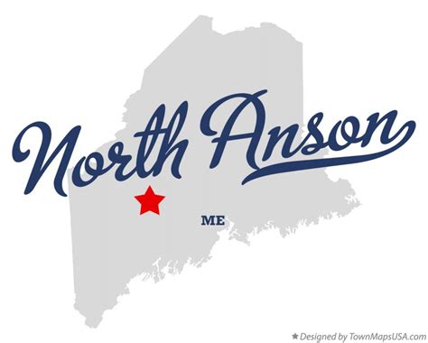 Map of North Anson, ME, Maine