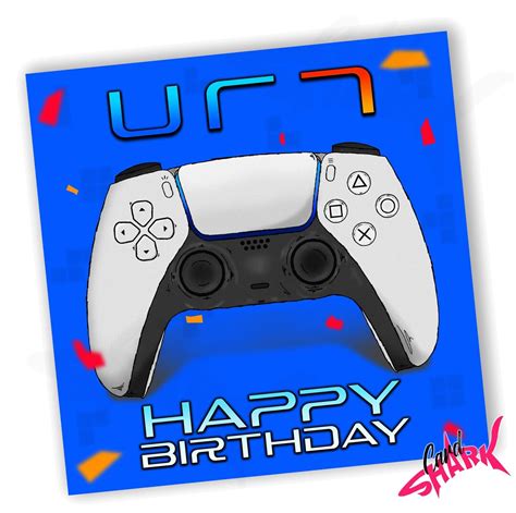 Personalised Gamer 7th Birthday Card Computer Games 7th Birthday Cards