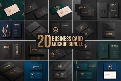 20 Gold Foil Business Card Mockup by Mock up Templates on Dribbble