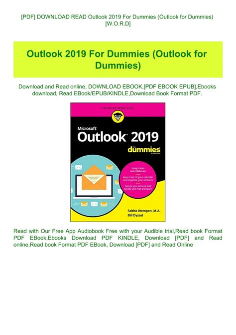 Outlook 2010 For Dummies ( For Dummies ( Computers)) 1