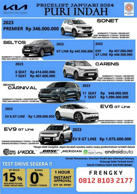 PROMO KIA JAKARTA 2024 Dealer Indomobil Plaza Puri Indah Dealer