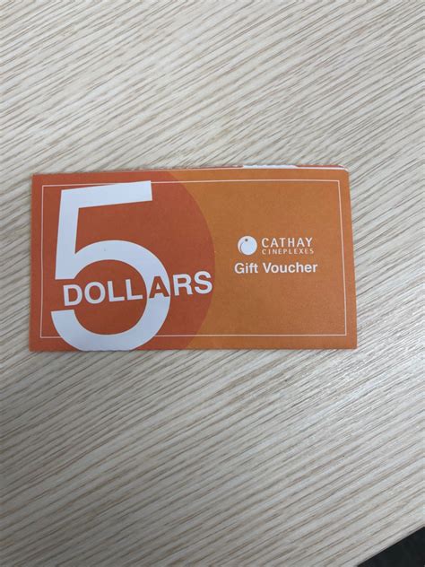 Cathay Movie Sgd Voucher Tickets Vouchers Vouchers On Carousell