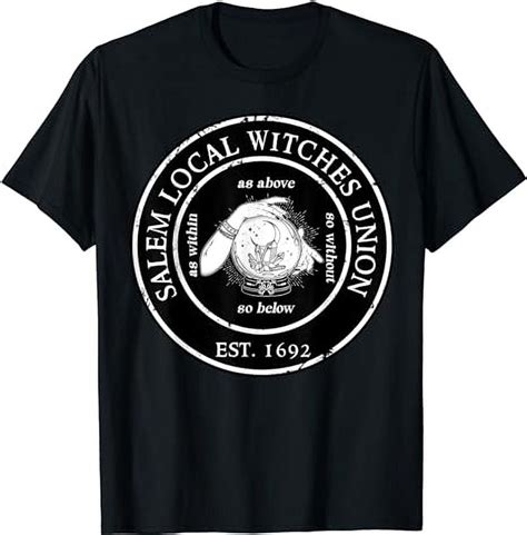 Salem Local Witches Union Est Crystal Ball Halloween T Shirt