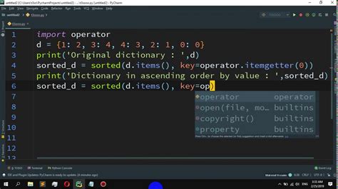 How To Sort Dictionary By Values In Python Youtube