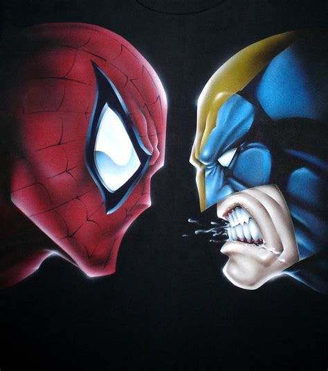 spiderman vs wolverine by wolfscream on DeviantArt