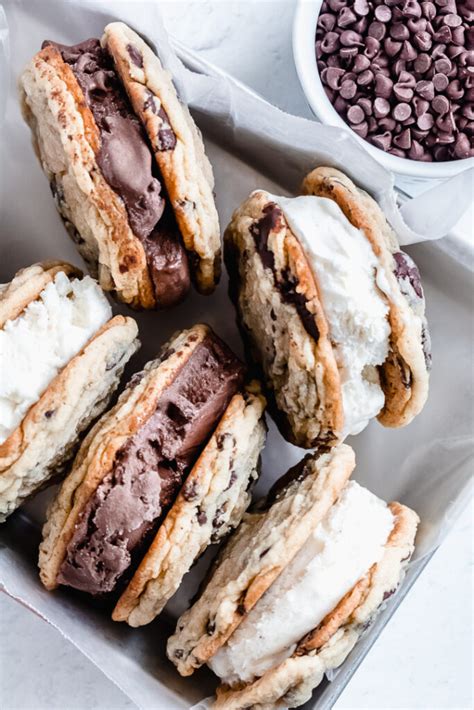 Homemade Cookie Ice Cream Sandwiches Buckets Of Yum