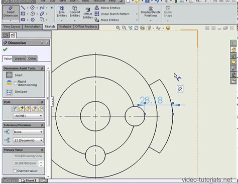 SolidWorks 2014 Tutorials Dimensioning Points Of The Arc What S New