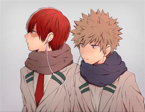 Characters Todoroki Shouto Katsuki Bakugou My Hero Academia Manga