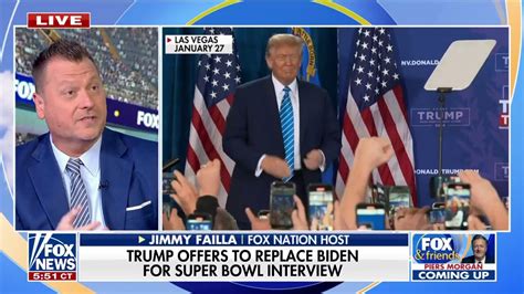 Trump Would Be Happy To Replace Biden For Super Bowl Interview Fox News Video