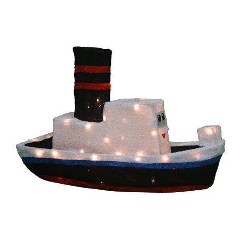 Rudolph 24 Inch Misfit Boat Outdoor 3d Led Yard DÉcor Total Home Decor