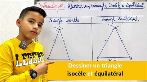 Dessiner Un Triangle Isocèle Et équilatéral Youtube