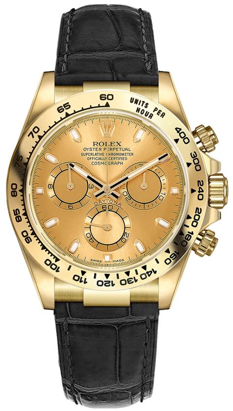 Rolex Oyster Perpetual Cosmograph Daytona Gold Watch Gold Index