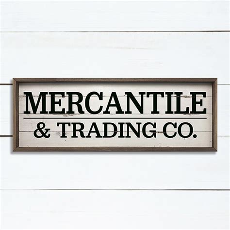 Mercantile Wall Sign In 2021 Wall Signs Antique Farmhouse Antique