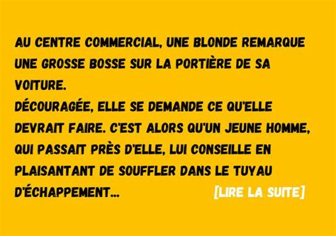 Une blonde souffle dans le tuyau d échappement