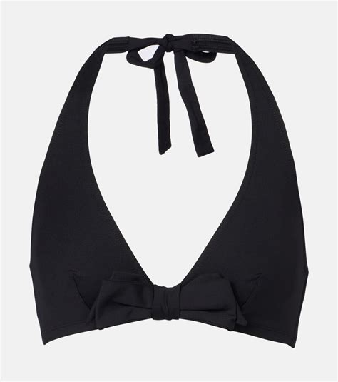 Style Halterneck Bikini Top In Black Eres Mytheresa