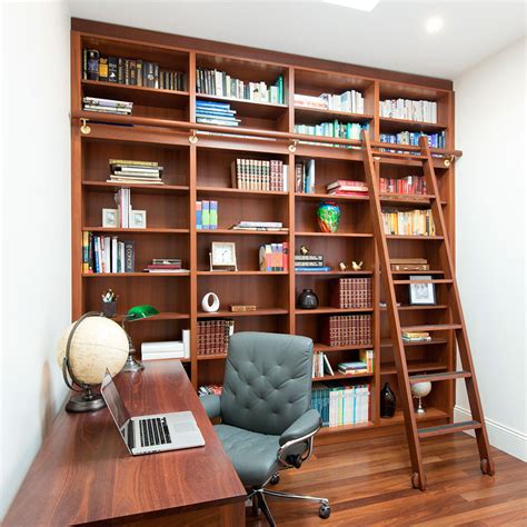 Custom made home office bookshelves and wall units | Pfitzner Furniture ...