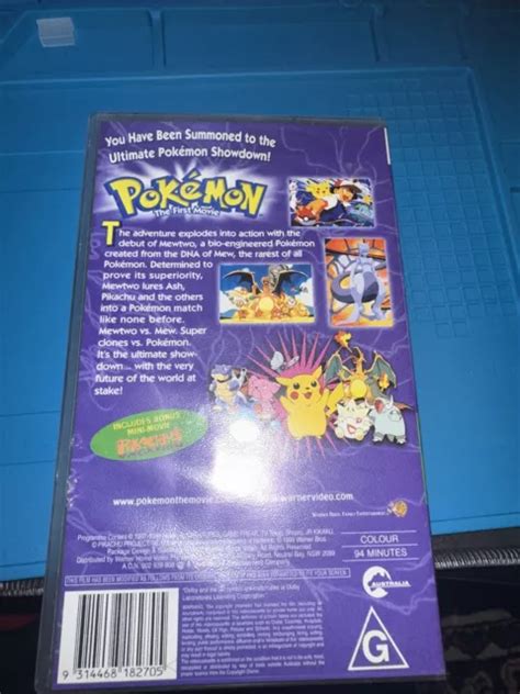 POKÉMON THE FIRST Movie VHS Warner Bros Family Entertainment Animation