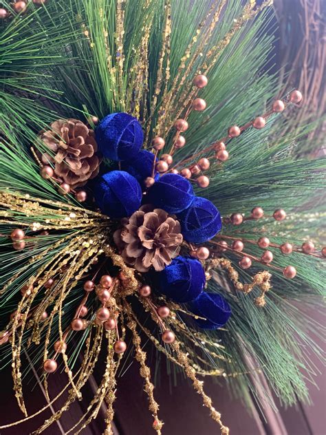 Christmas In July Wreath Christmas Wreaths For Front Door Royal Blue