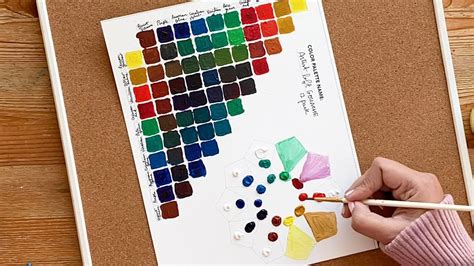 FREE Color Mixing Chart Printable Gouache Paint Artists Loft YouTube