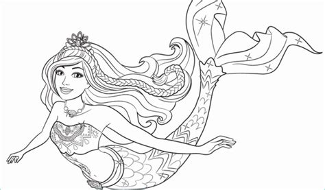 Coloriage De Barbie Sirène Impressionnant Photos Dessin A Imprimer