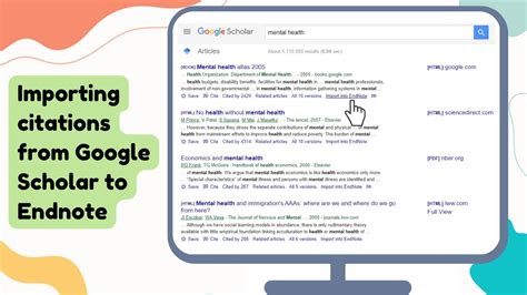 Importing Citations From Google Scholar Into Endnote YouTube