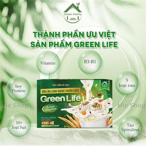Bữa Ăn Lành Mạnh Giảm Cân Thuần Chay Greenlife Famil Thực Phẩm Bổ Sung ...